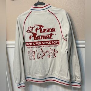 Pizza Planet Beige Bomber Jacket - Size S